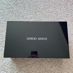 Giorgio Armani Black Lacquer-Shine Storage Box with Mirror, Jewelry / Vanity